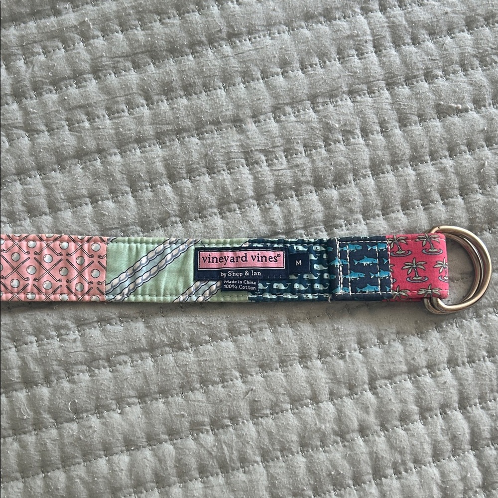Vineyard Vines Multicolor Patchwork Belt